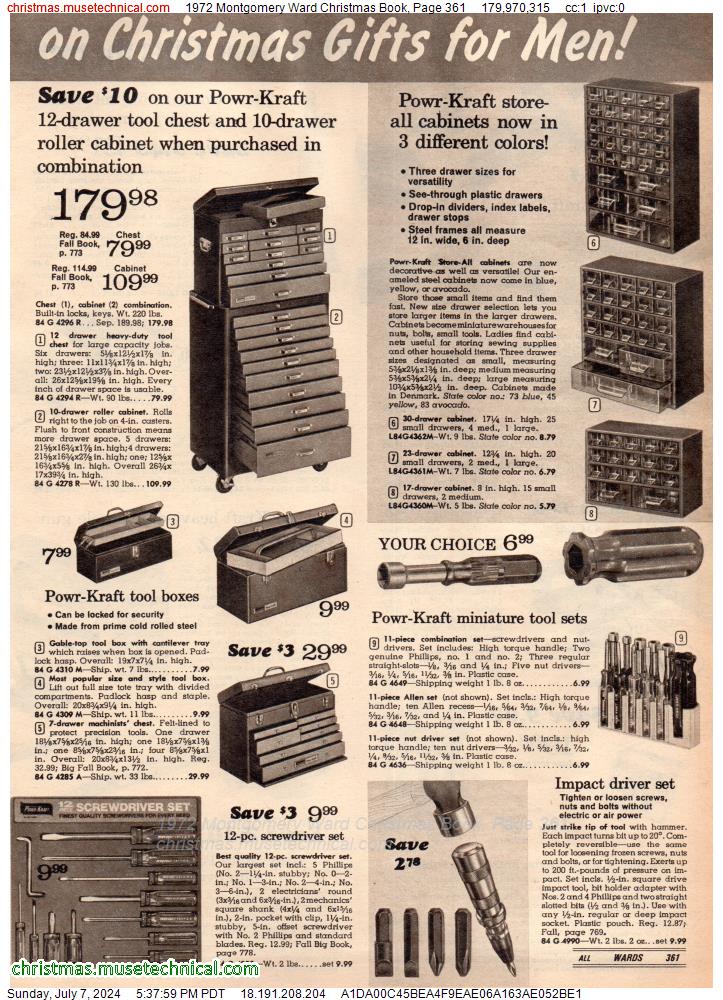 1972 Montgomery Ward Christmas Book, Page 361