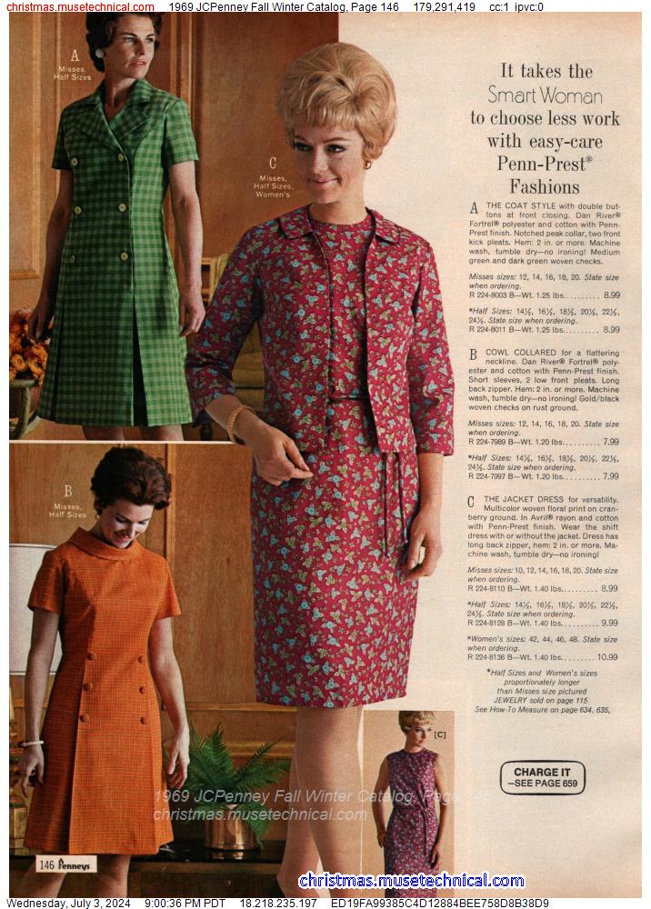 1969 JCPenney Fall Winter Catalog, Page 146