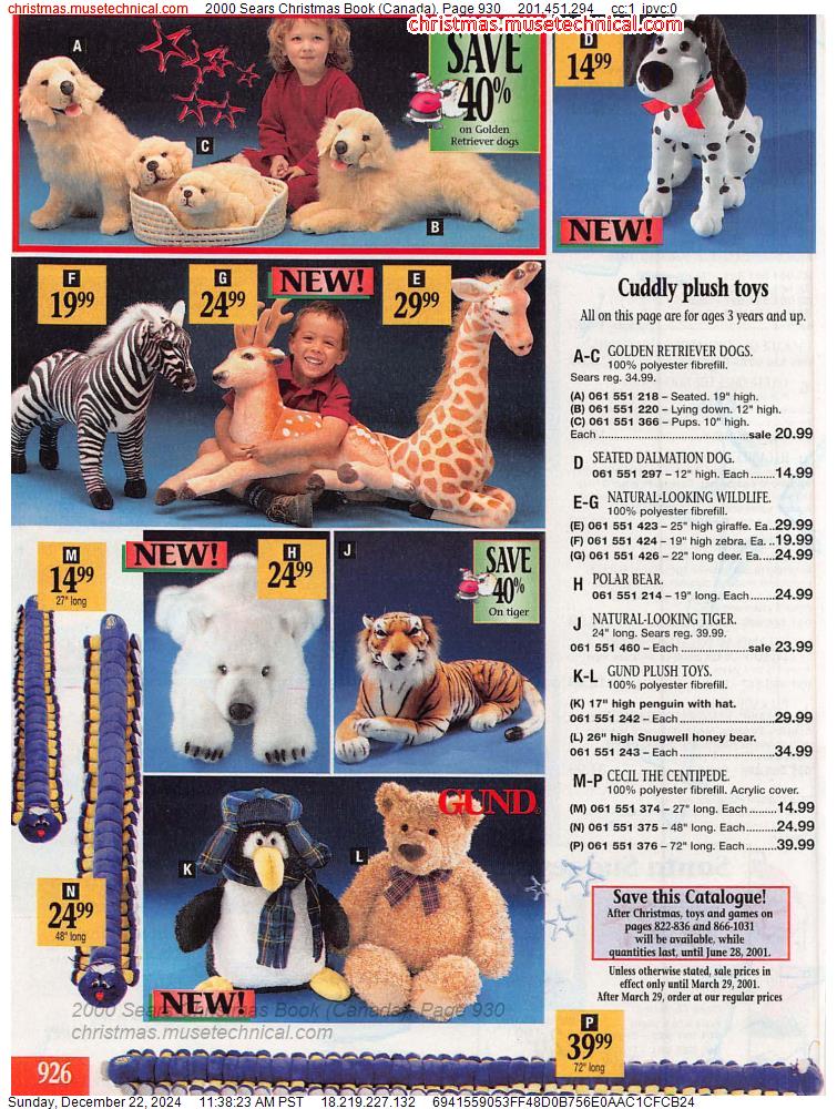 2000 Sears Christmas Book (Canada), Page 930