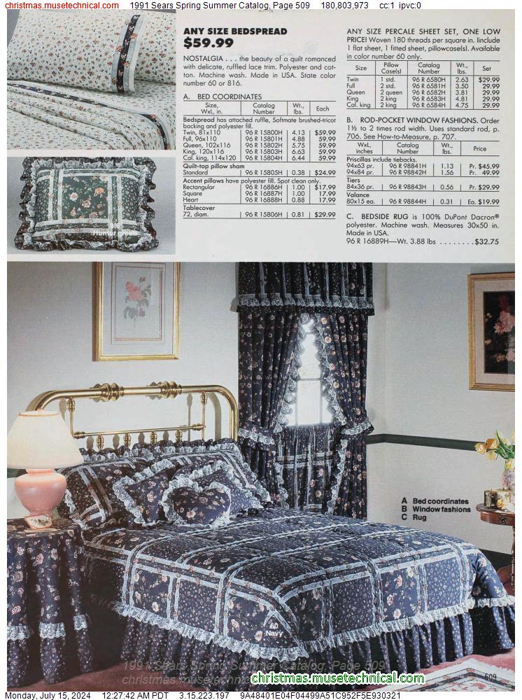 1991 Sears Spring Summer Catalog, Page 509