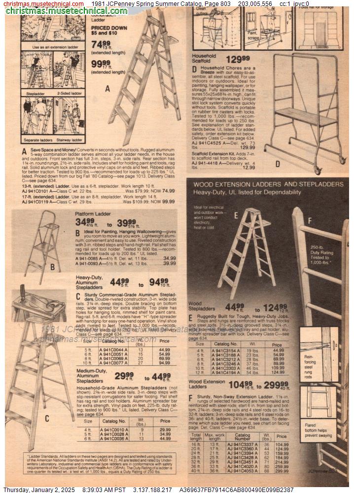 1981 JCPenney Spring Summer Catalog, Page 803