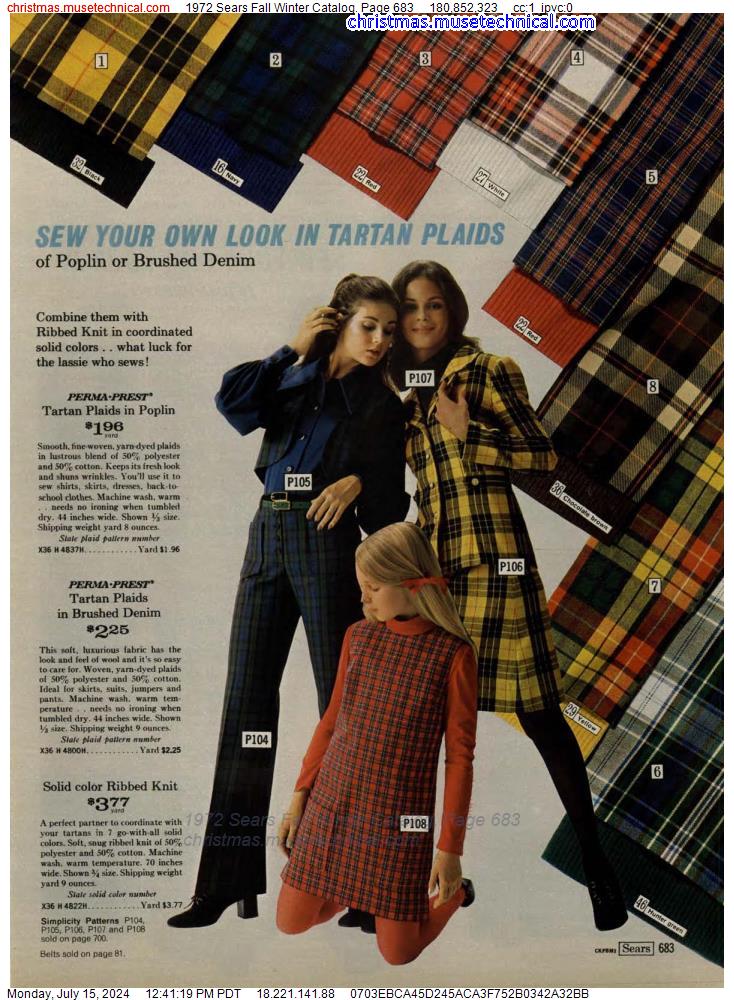 1972 Sears Fall Winter Catalog, Page 683