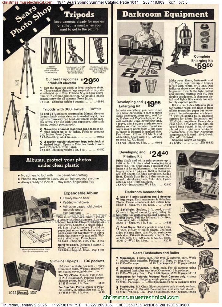 1974 Sears Spring Summer Catalog, Page 1044