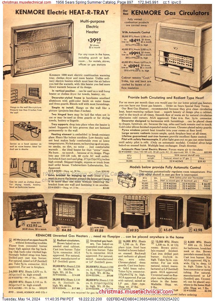 1956 Sears Spring Summer Catalog, Page 897