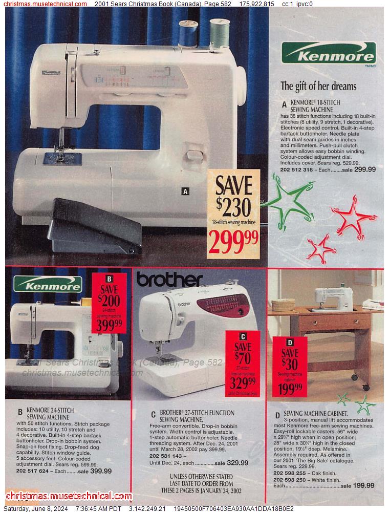 2001 Sears Christmas Book (Canada), Page 582