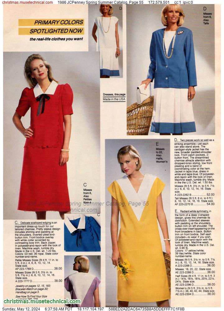 1986 JCPenney Spring Summer Catalog, Page 55