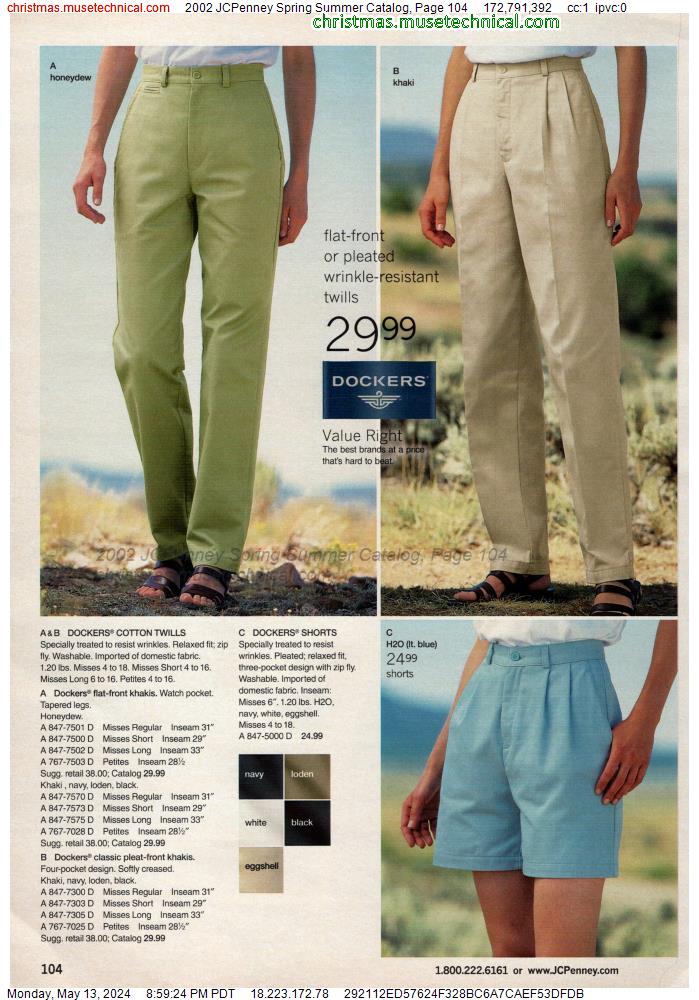 2002 JCPenney Spring Summer Catalog, Page 104
