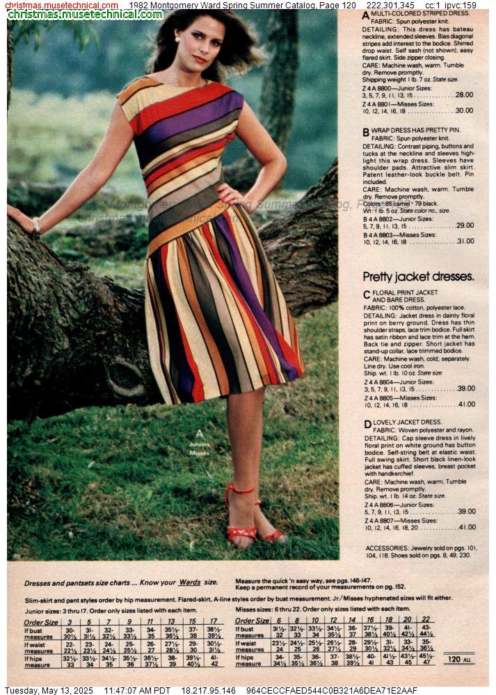 1982 Montgomery Ward Spring Summer Catalog, Page 120