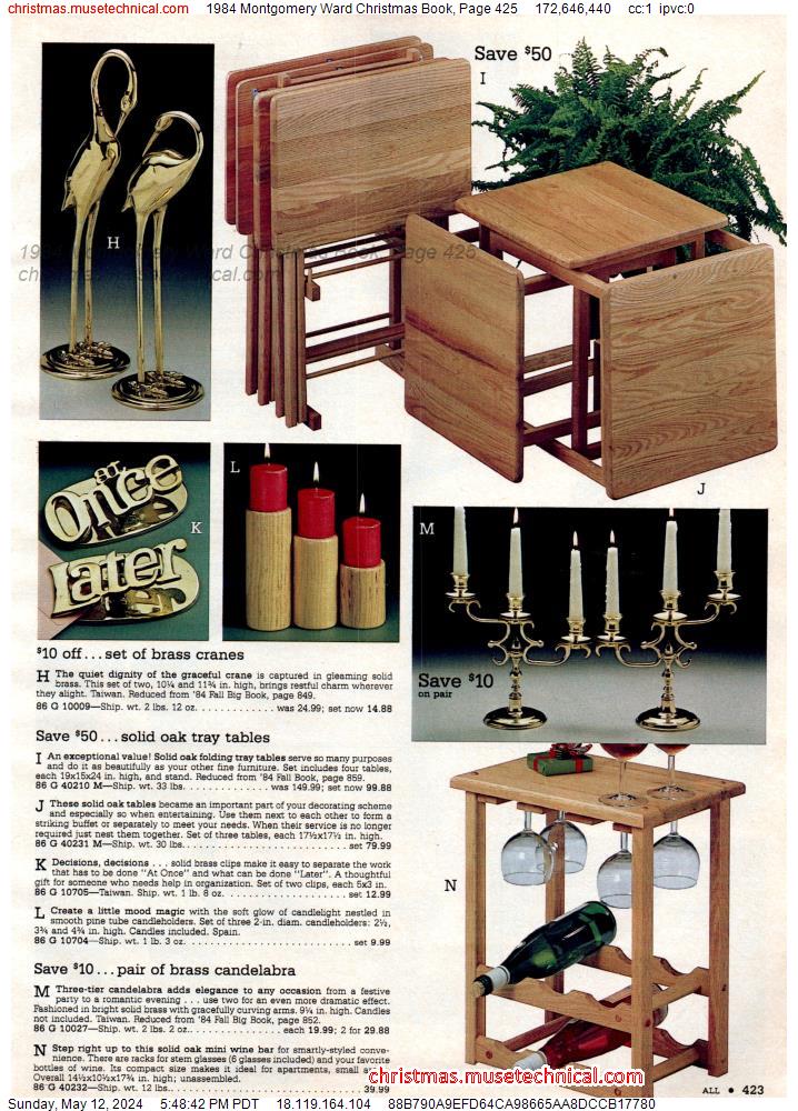 1984 Montgomery Ward Christmas Book, Page 425