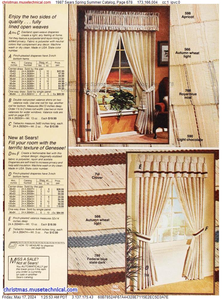 1987 Sears Spring Summer Catalog, Page 678