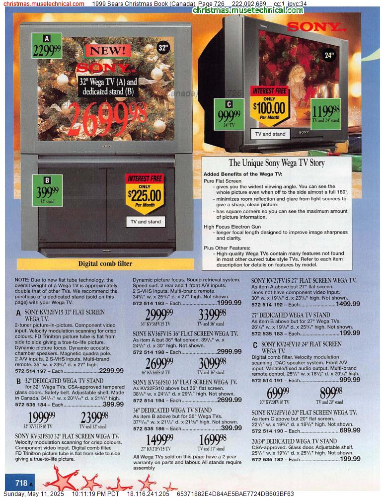 1999 Sears Christmas Book (Canada), Page 726