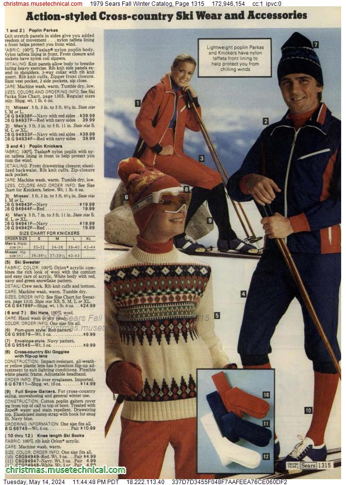 1979 Sears Fall Winter Catalog, Page 1315
