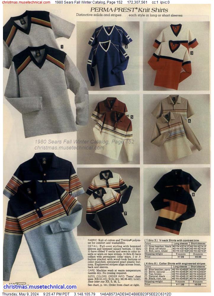 1980 Sears Fall Winter Catalog, Page 152