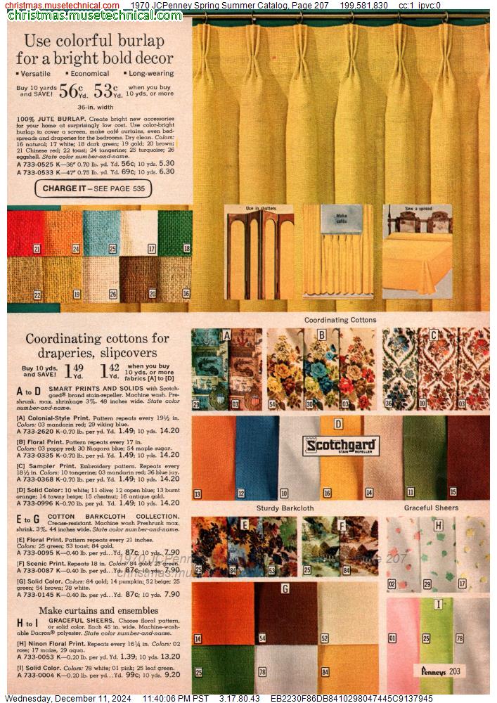 1970 JCPenney Spring Summer Catalog, Page 207