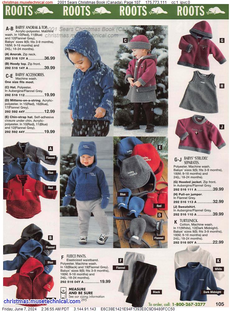 2001 Sears Christmas Book (Canada), Page 107