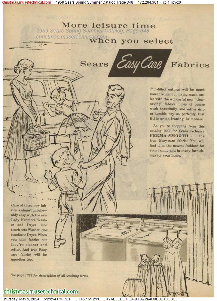 1959 Sears Spring Summer Catalog, Page 348