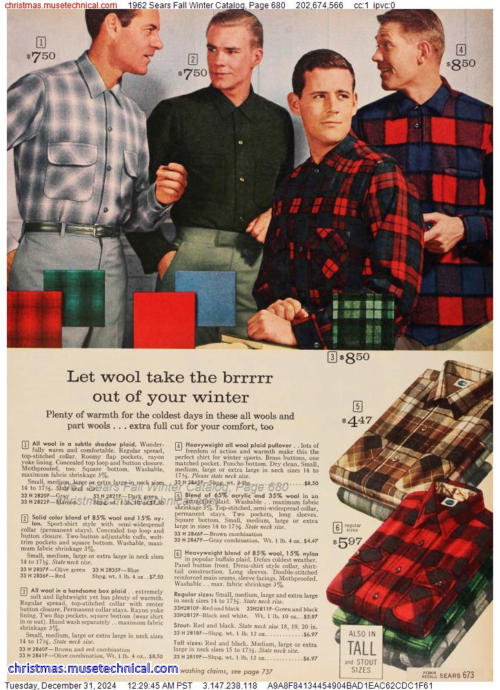 1962 Sears Fall Winter Catalog, Page 680