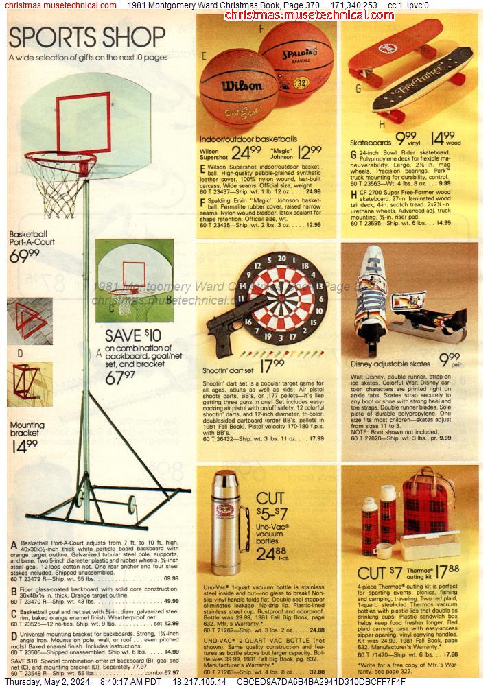 1981 Montgomery Ward Christmas Book, Page 370