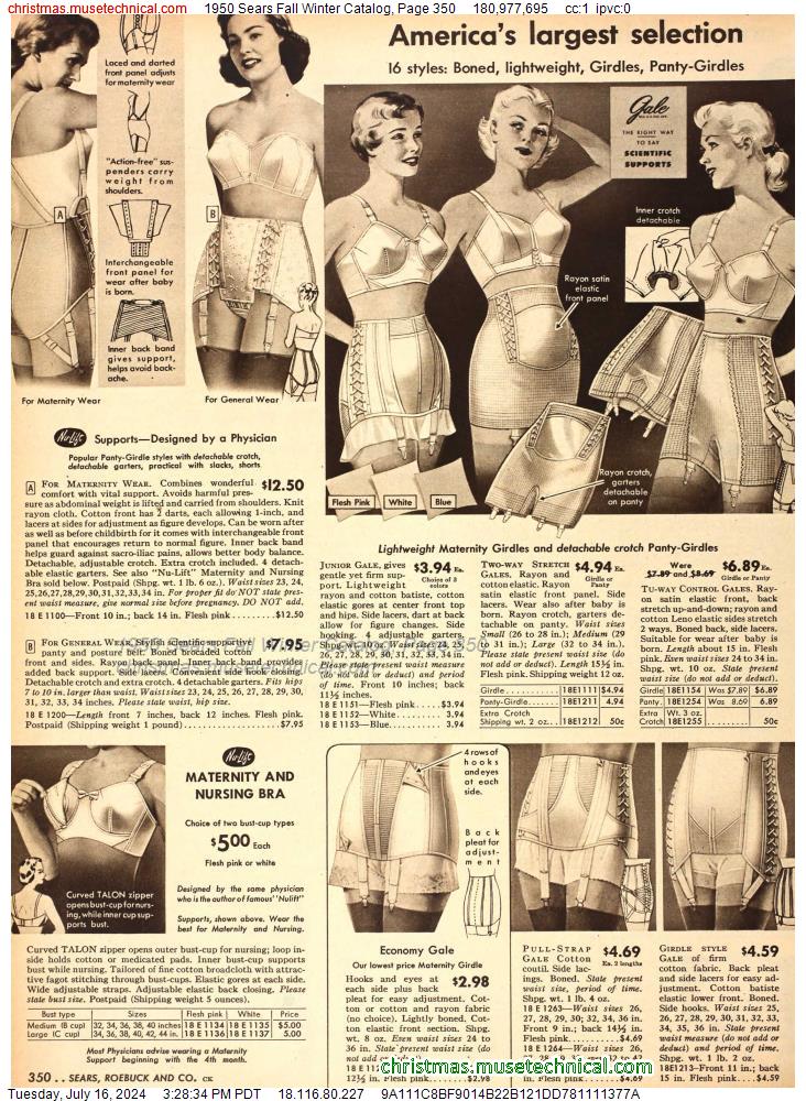 1950 Sears Fall Winter Catalog, Page 350