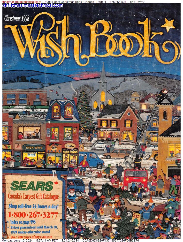 1998 Sears Christmas Book (Canada), Page 1