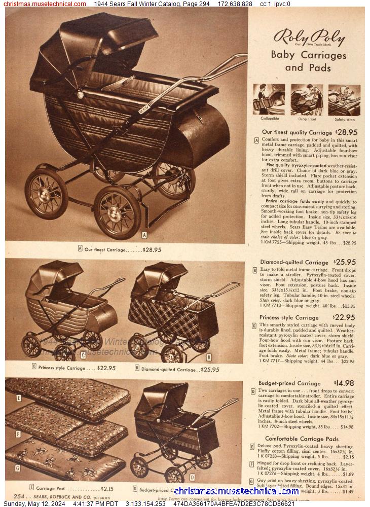 1944 Sears Fall Winter Catalog, Page 294