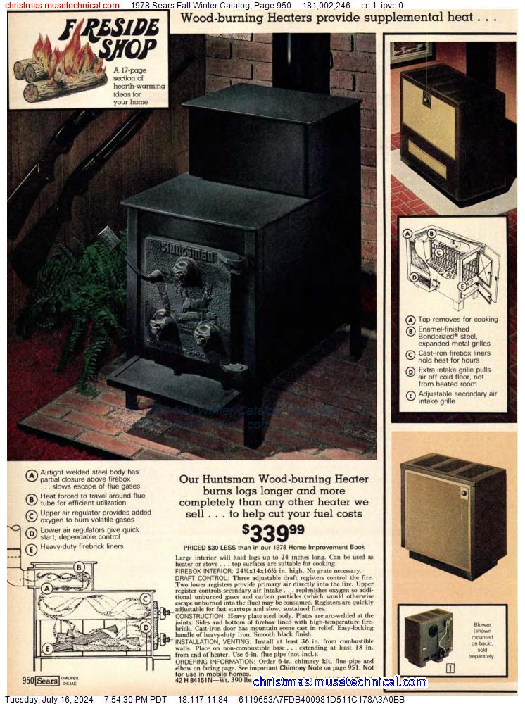 1978 Sears Fall Winter Catalog, Page 950