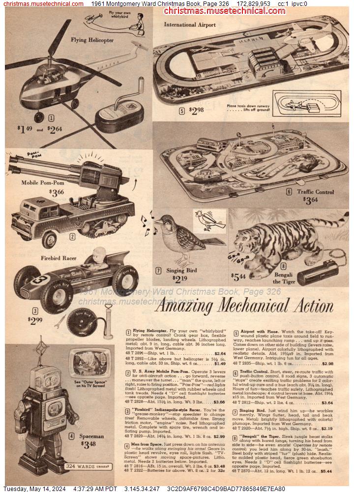 1961 Montgomery Ward Christmas Book, Page 326
