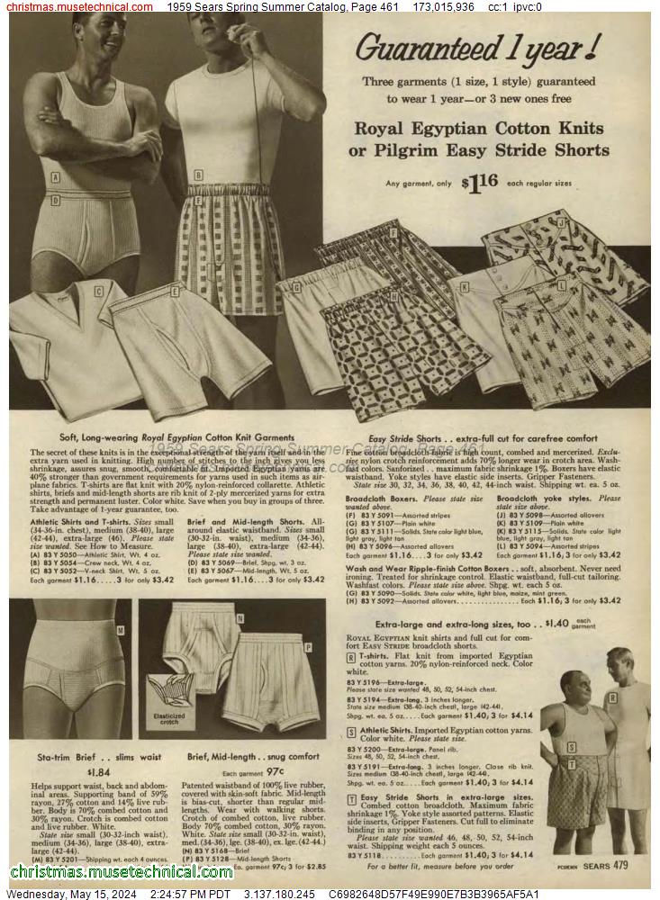 1959 Sears Spring Summer Catalog, Page 461