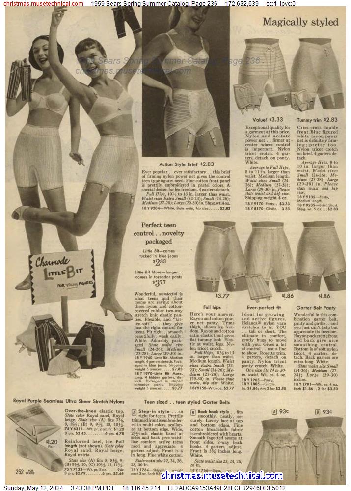 1959 Sears Spring Summer Catalog, Page 236