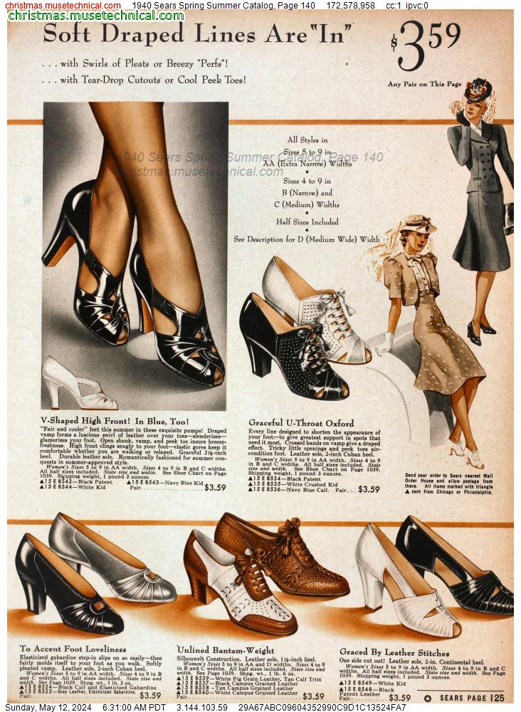 1940 Sears Spring Summer Catalog, Page 140