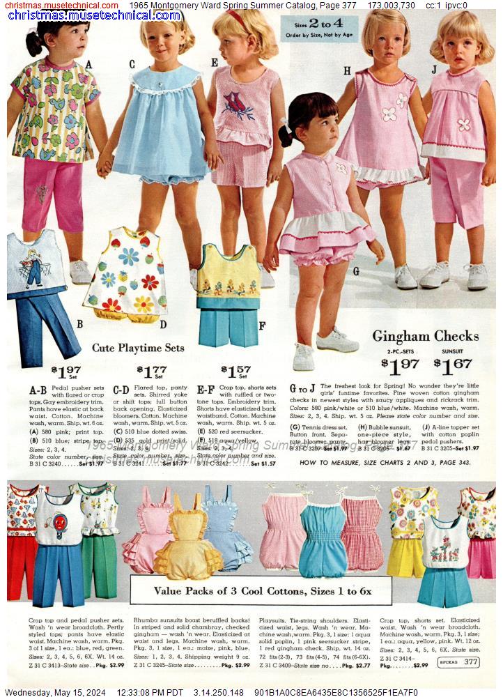 1965 Montgomery Ward Spring Summer Catalog, Page 377