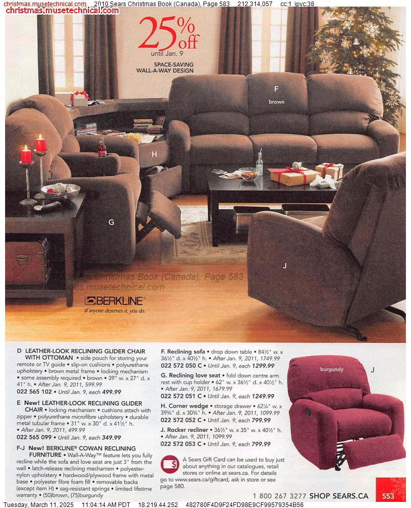 2010 Sears Christmas Book (Canada), Page 583