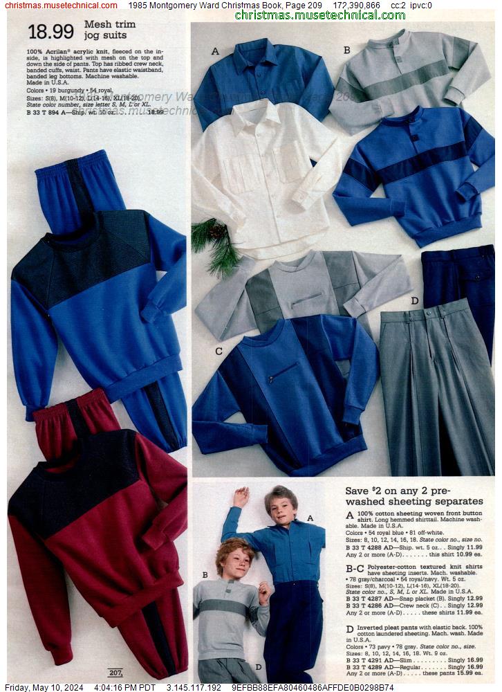 1985 Montgomery Ward Christmas Book, Page 209