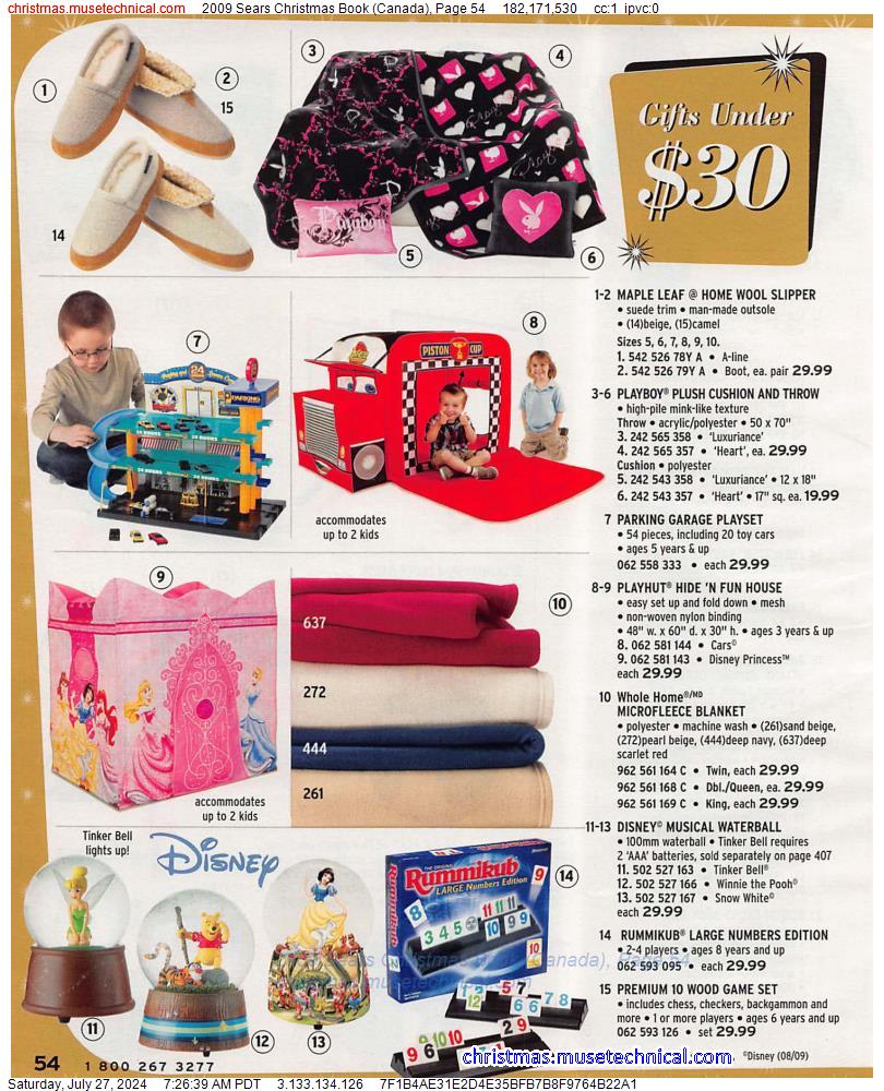 2009 Sears Christmas Book (Canada), Page 54