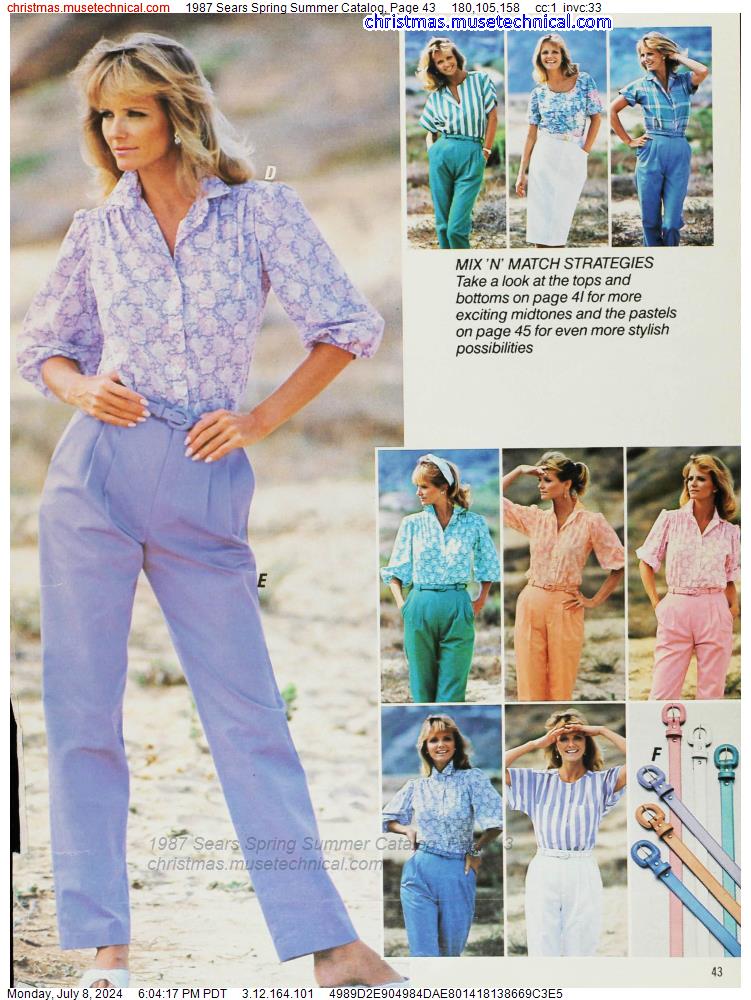 1987 Sears Spring Summer Catalog, Page 43
