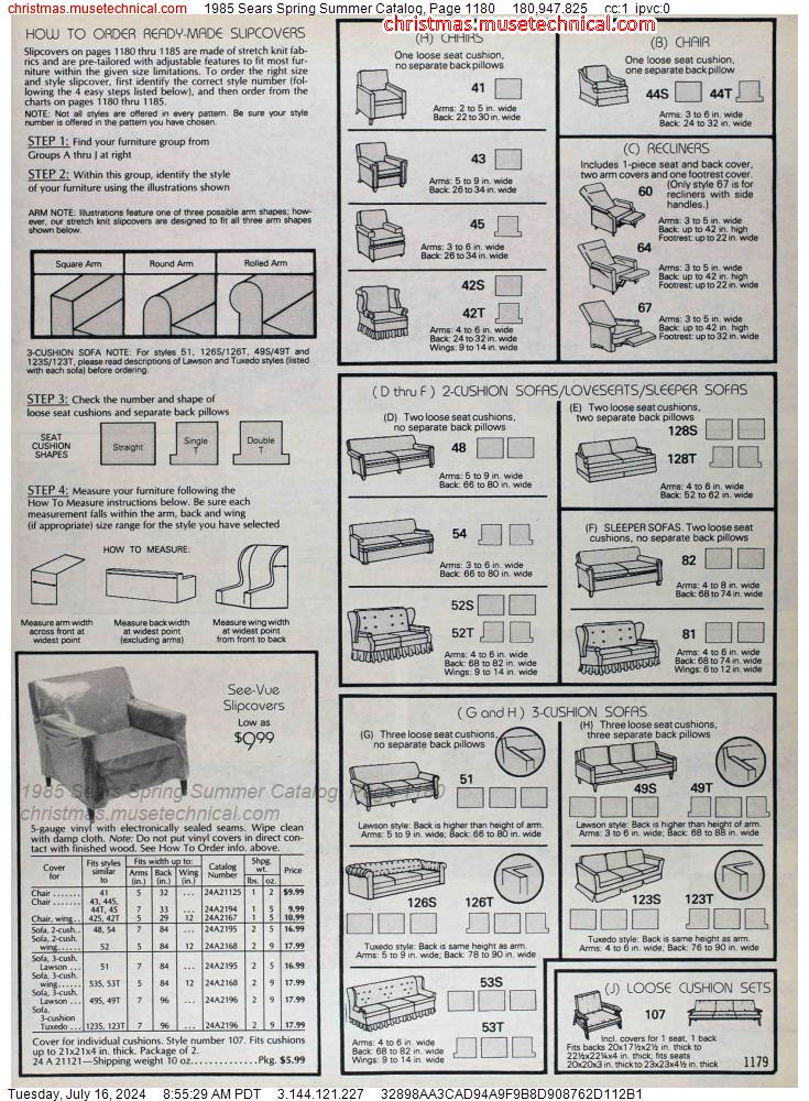 1985 Sears Spring Summer Catalog, Page 1180