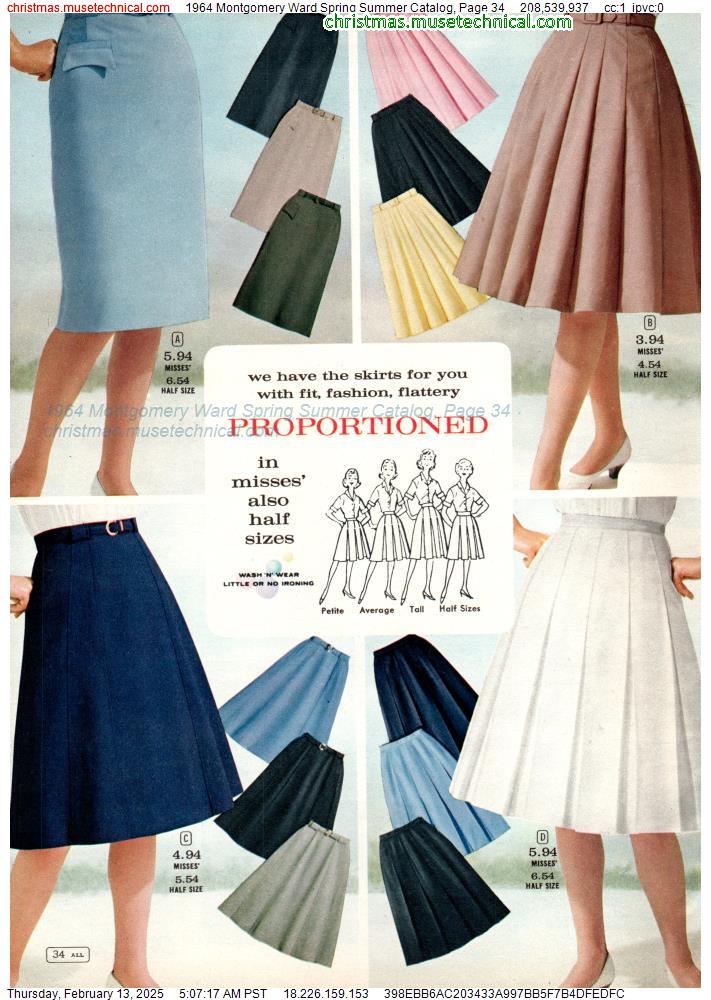 1964 Montgomery Ward Spring Summer Catalog, Page 34