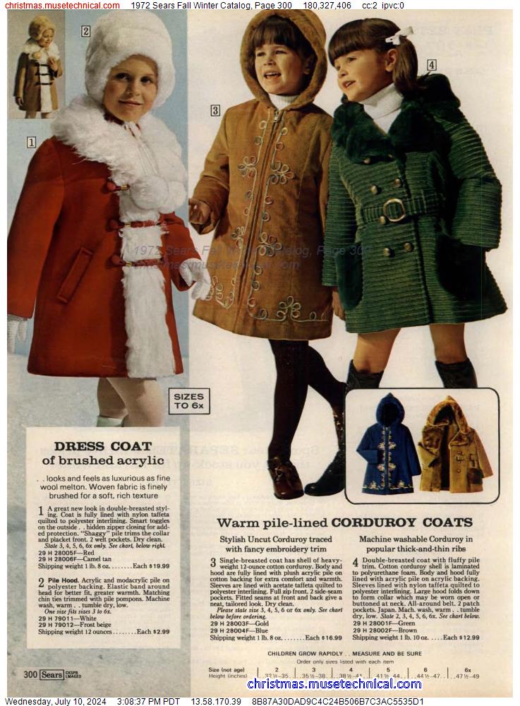 1972 Sears Fall Winter Catalog, Page 300
