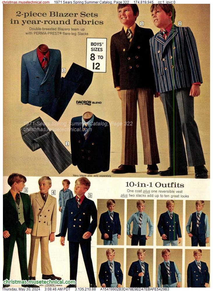 1971 Sears Spring Summer Catalog, Page 322