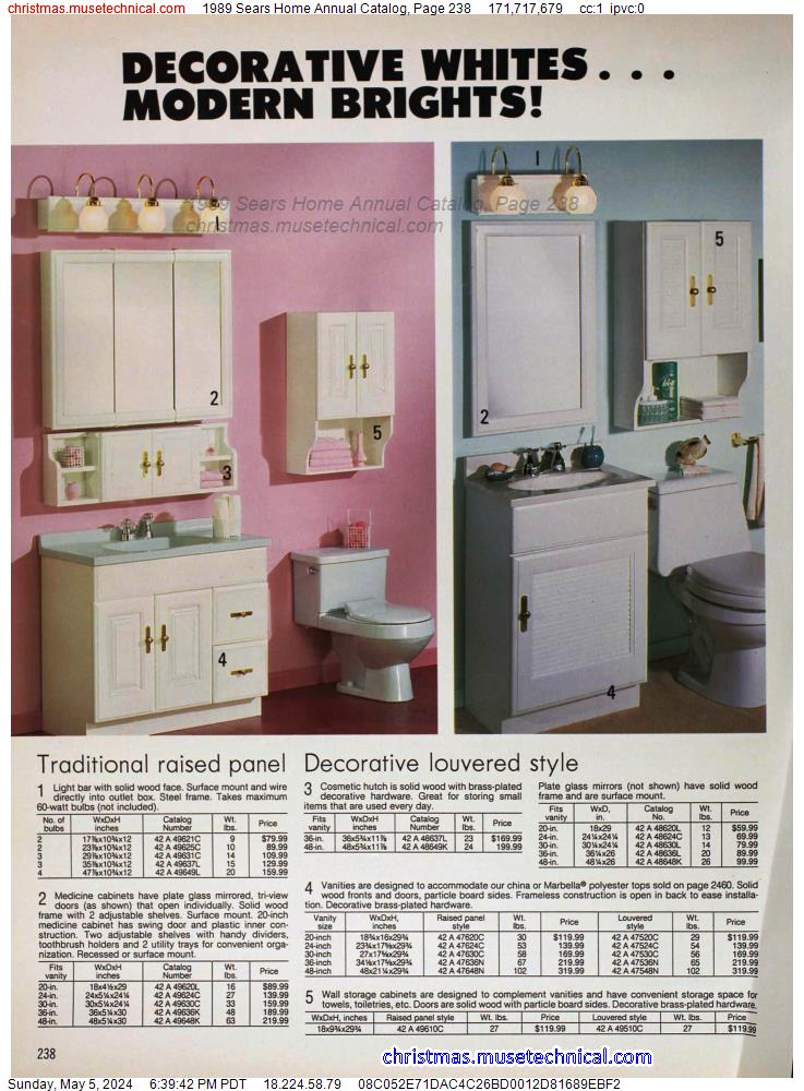 1989 Sears Home Annual Catalog, Page 238