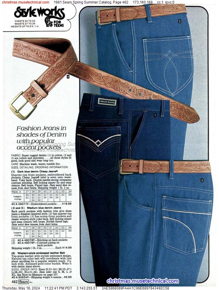 1981 Sears Spring Summer Catalog, Page 462