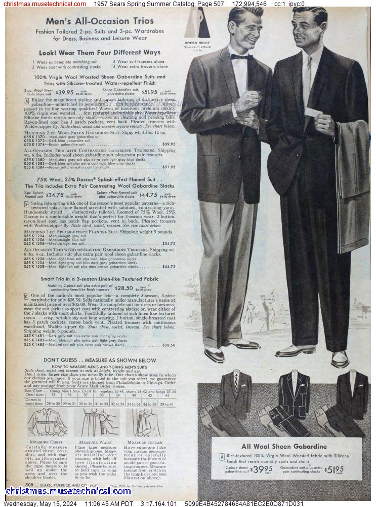 1957 Sears Spring Summer Catalog, Page 507