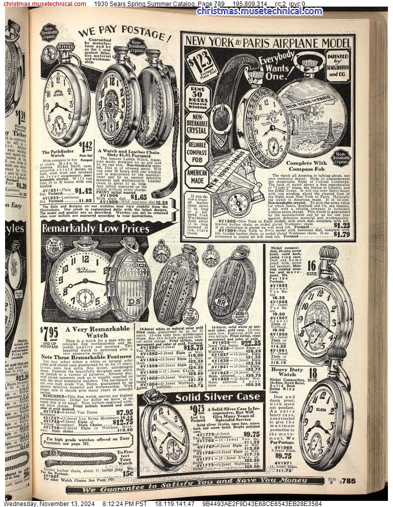 1930 Sears Spring Summer Catalog, Page 789