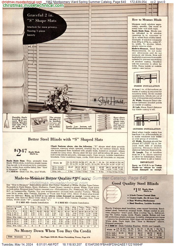 1962 Montgomery Ward Spring Summer Catalog, Page 640