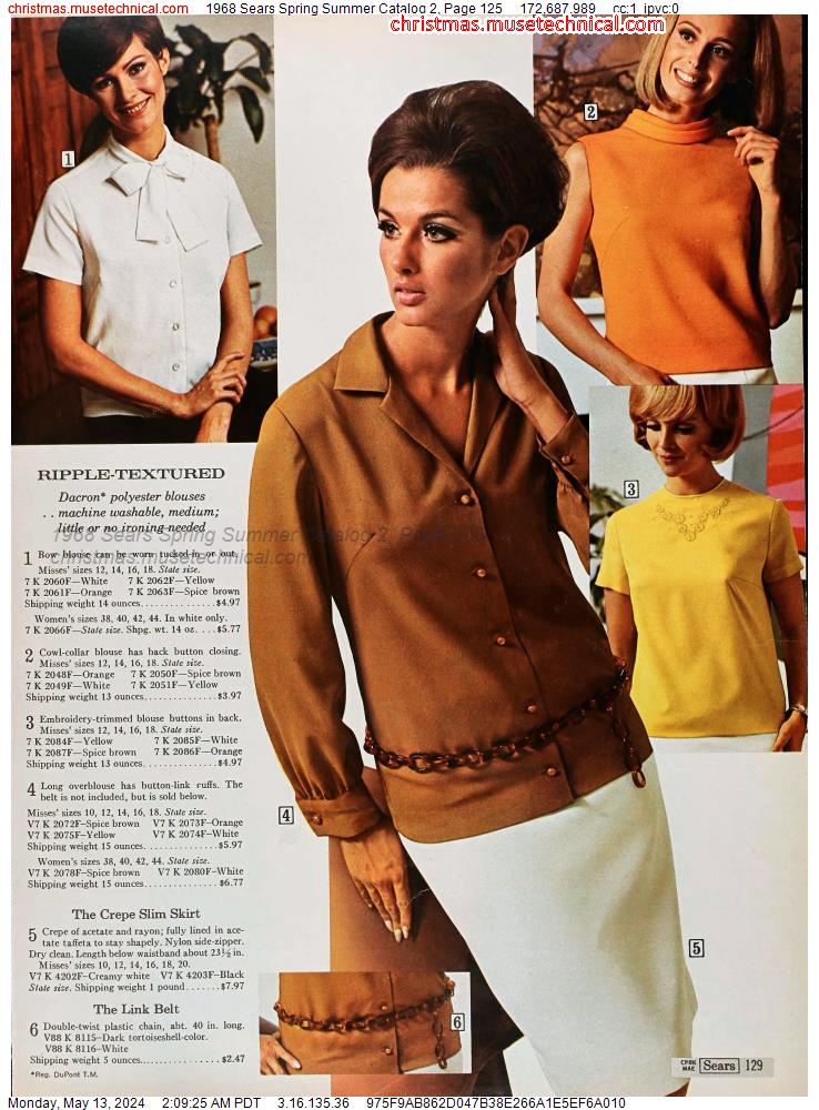 1968 Sears Spring Summer Catalog 2, Page 125