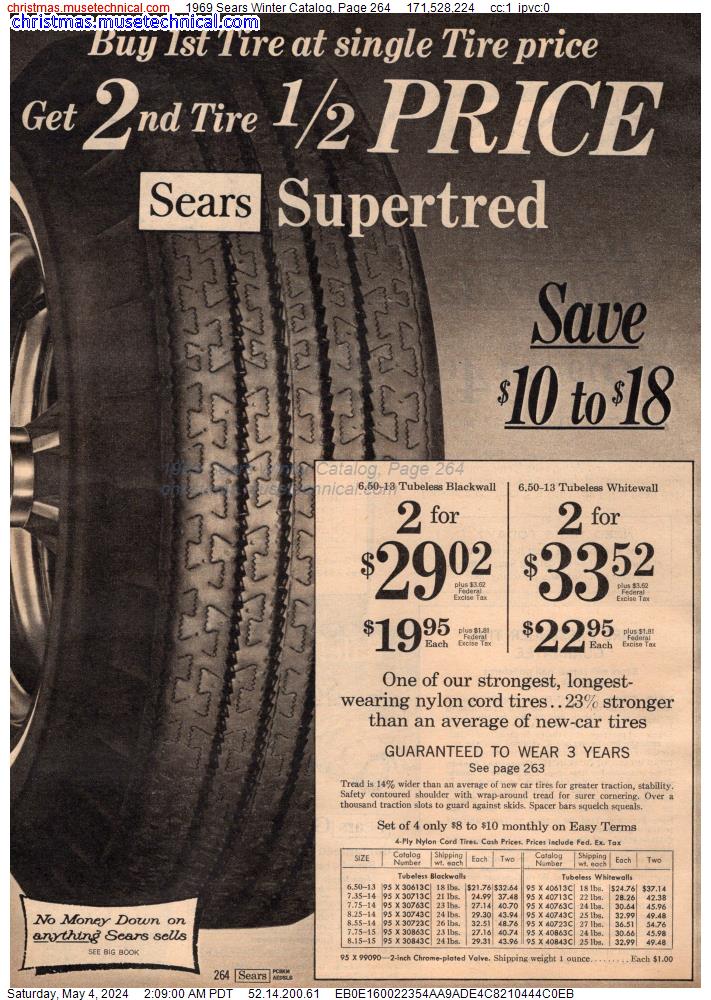 1969 Sears Winter Catalog, Page 264