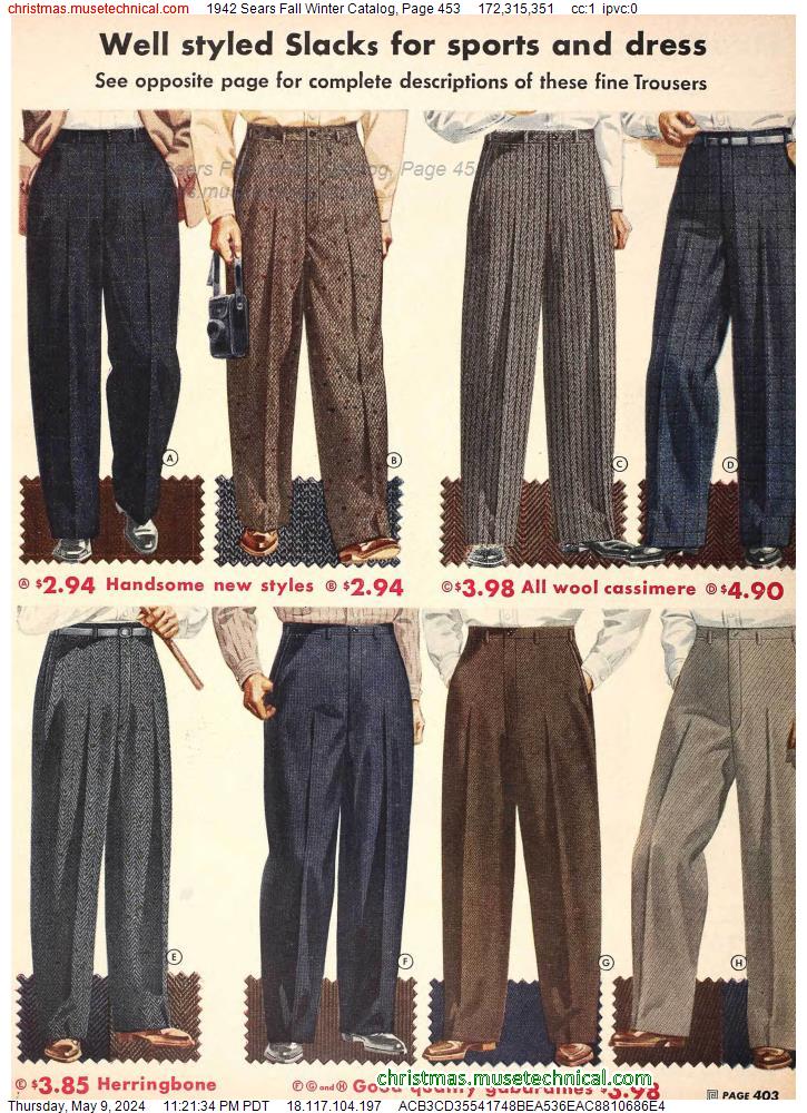 1942 Sears Fall Winter Catalog, Page 453