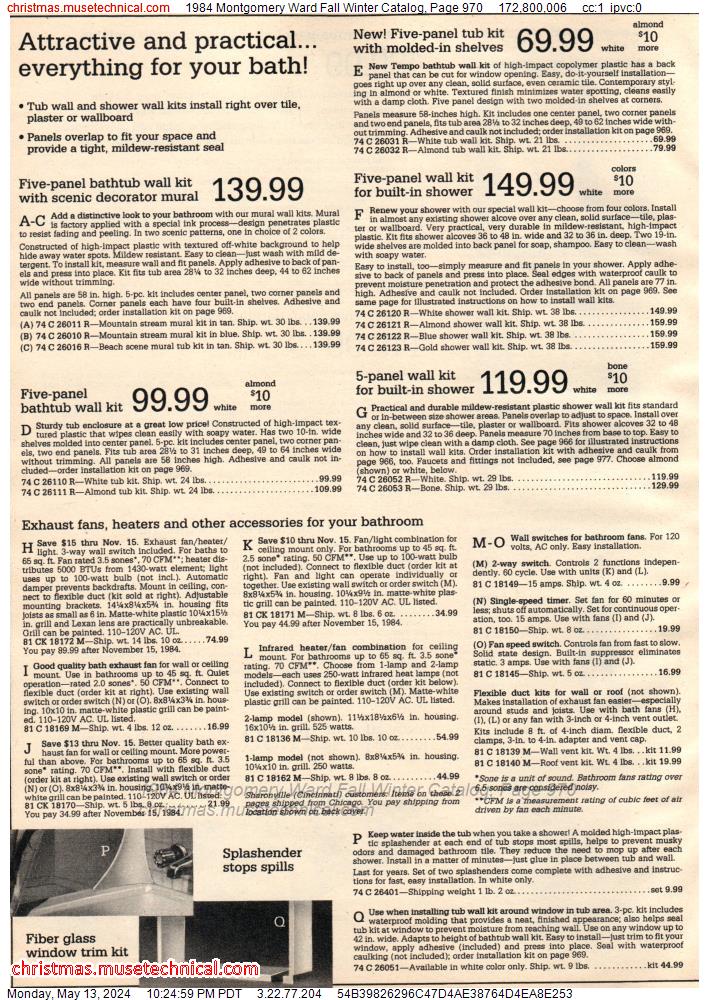 1984 Montgomery Ward Fall Winter Catalog, Page 970