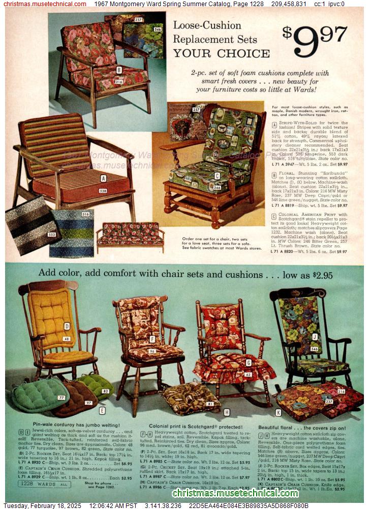 1967 Montgomery Ward Spring Summer Catalog, Page 1228