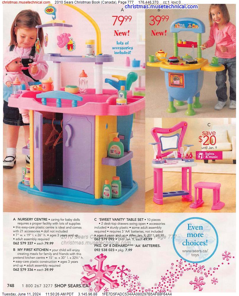 2010 Sears Christmas Book (Canada), Page 777
